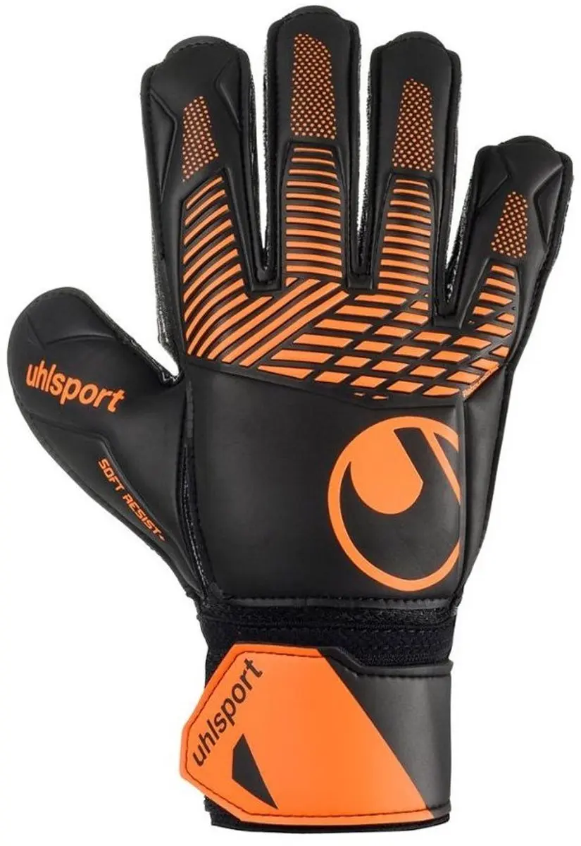 Uhlsport Fangmaschine Soft Resist+ Flex Frame Keepershandschoenen Oranje,Zwart 6