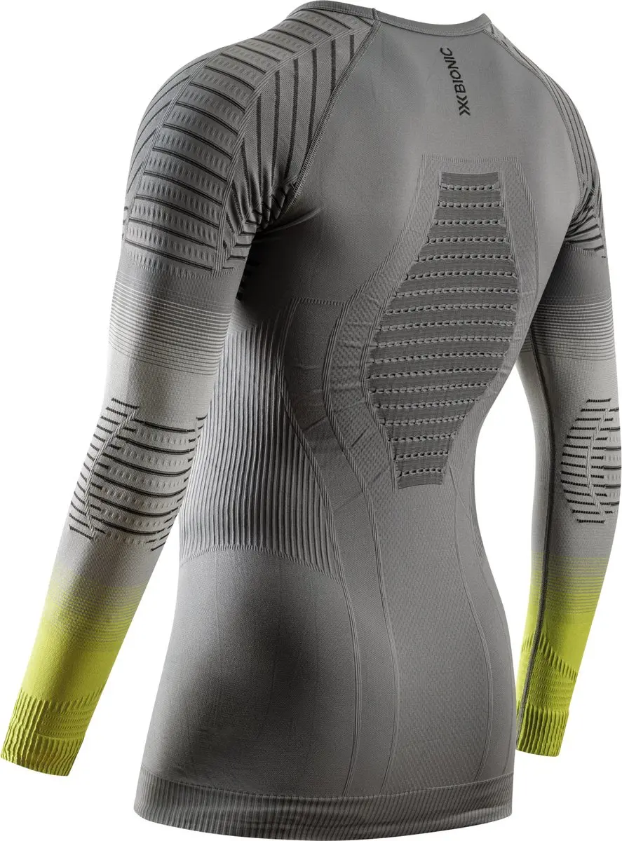 X-Bionic Invent Fx Shirt Heren - Rhino Grijs/Licht Grijs/Geel XXL