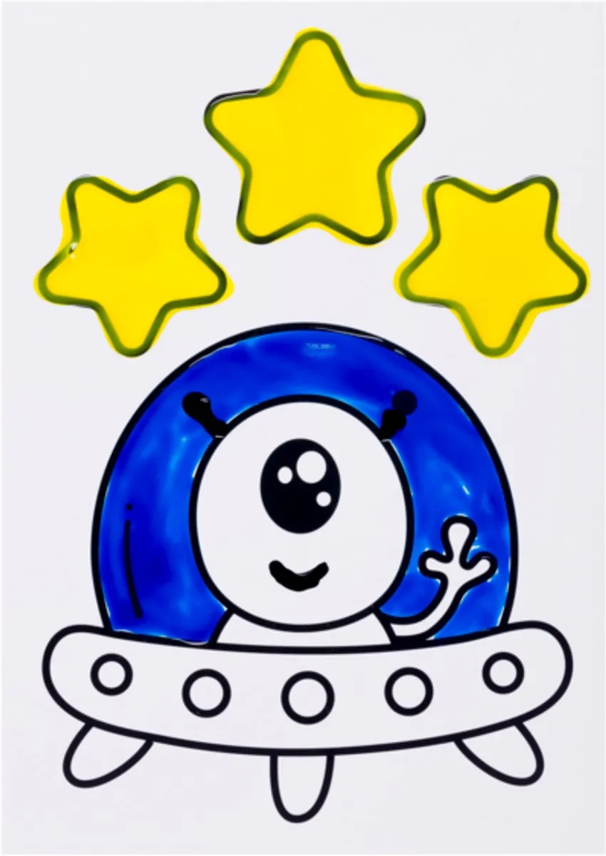 Bruynzeel Stickerverfset 4 Kleuren - Assorti
