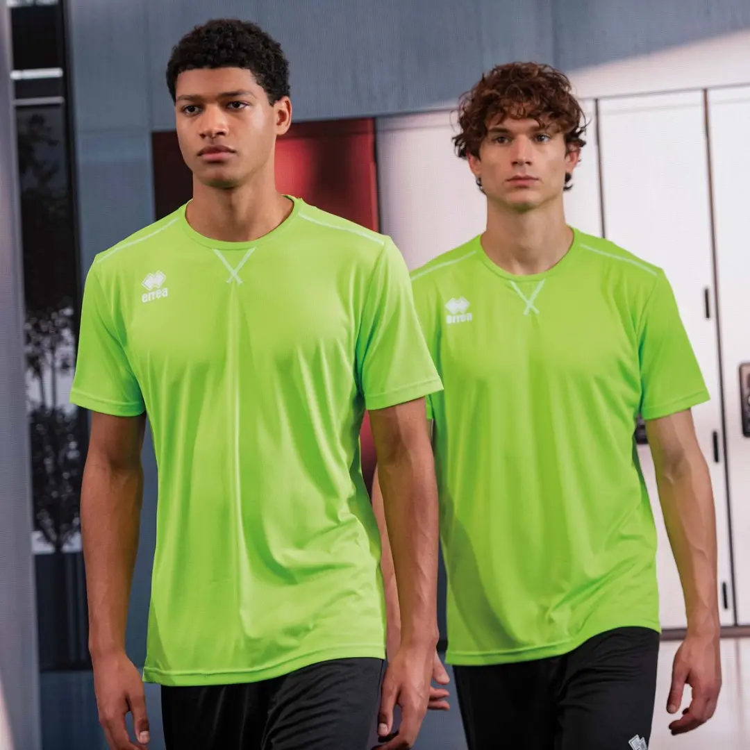 Errea Everton T-Shirt Mc Ad 03320 - M - Fluogroen