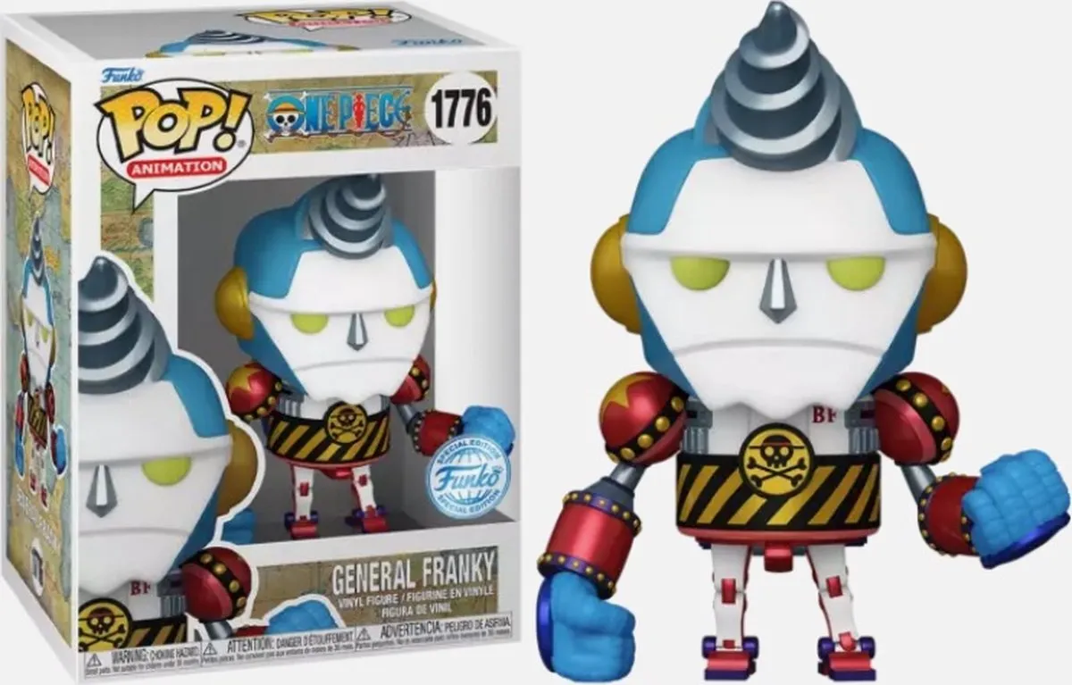 Funko Pop! One Piece General Franky #1776 CC Exclusief - Blauw/Goud