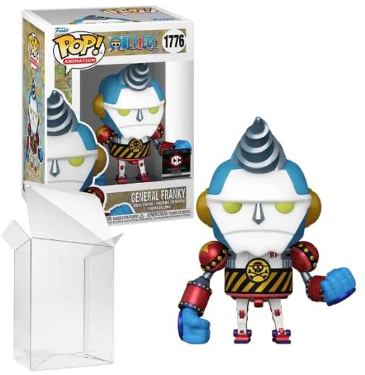 Funko Pop! One Piece General Franky #1776 CC Exclusief - Blauw/Goud