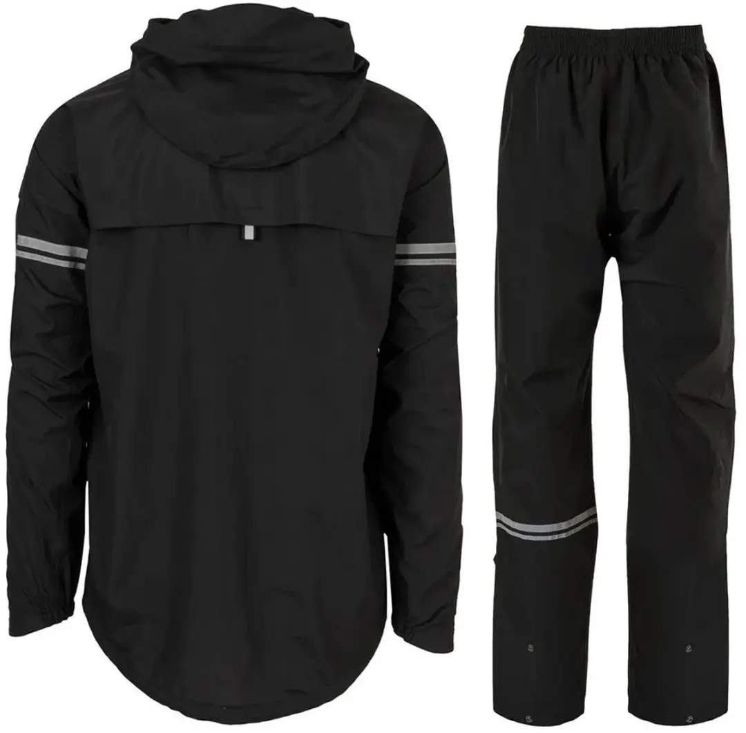 AGU Original Regenpak Uniseks - Jas & Broek 5.000mm - Zwart - M