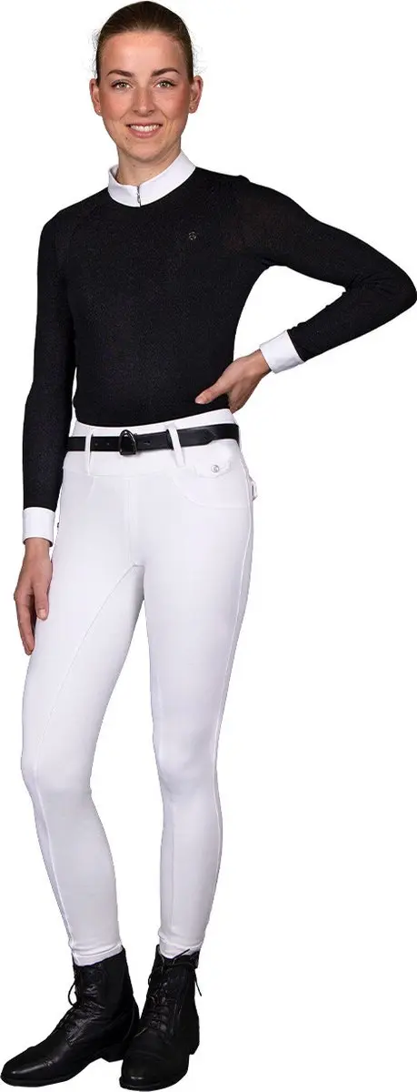 QHP Winter Rijlegging Juliet Full Grip 36 - Wit - afbeelding 6 van 6