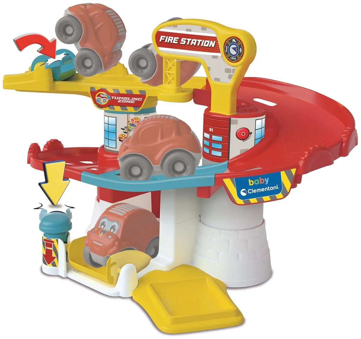 Clementoni Tumbling Car Brandweerkazerne Speelbaan 17559