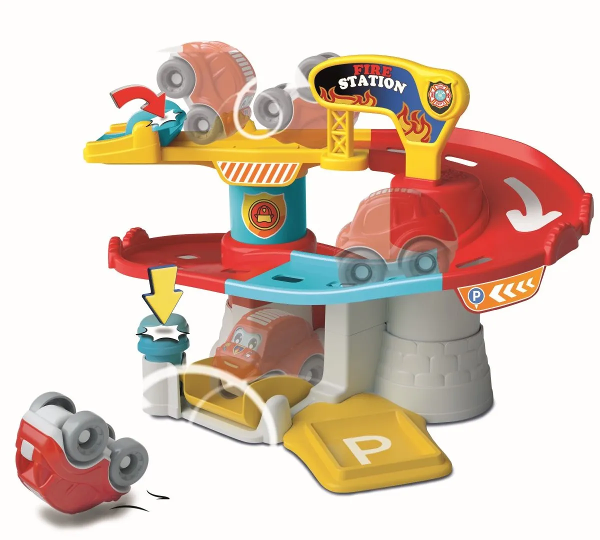 Clementoni Tumbling Car Brandweerkazerne Speelbaan 17559