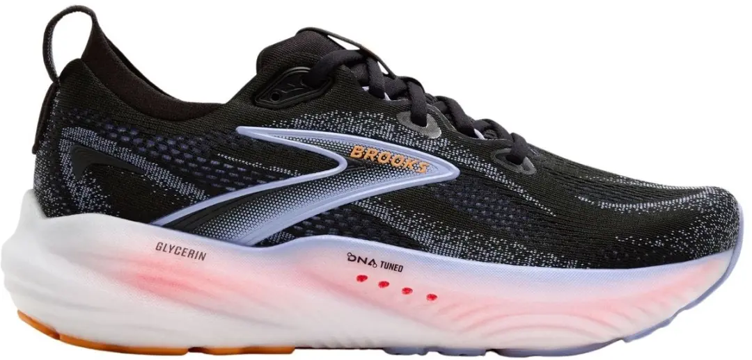 Brooks Glycerin 22 Dames Hardloopschoenen - 38.5 - Zwart/Blauw/Rood - afbeelding 2 van 6