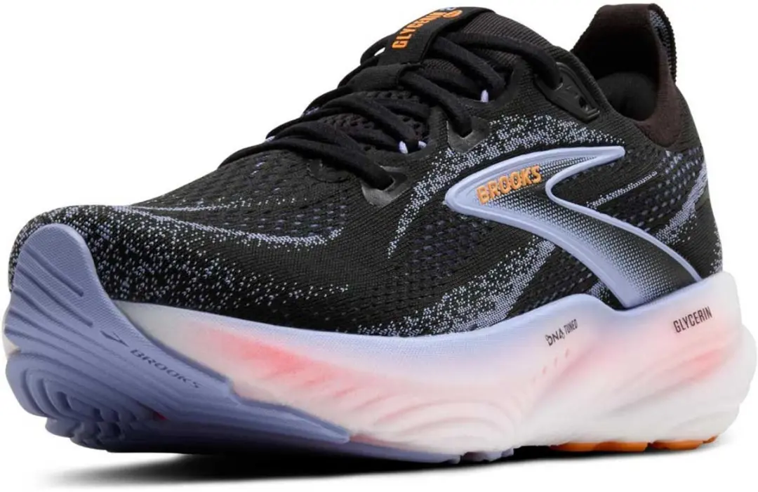Brooks Glycerin 22 Dames Hardloopschoenen - 38.5 - Zwart/Blauw/Rood - afbeelding 3 van 6