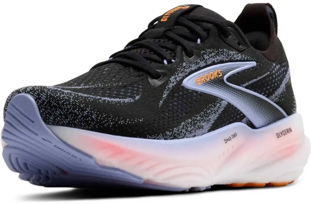 Brooks Glycerin 22 Dames Hardloopschoenen - 38.5 - Zwart/Blauw/Rood - afbeelding 4 van 6
