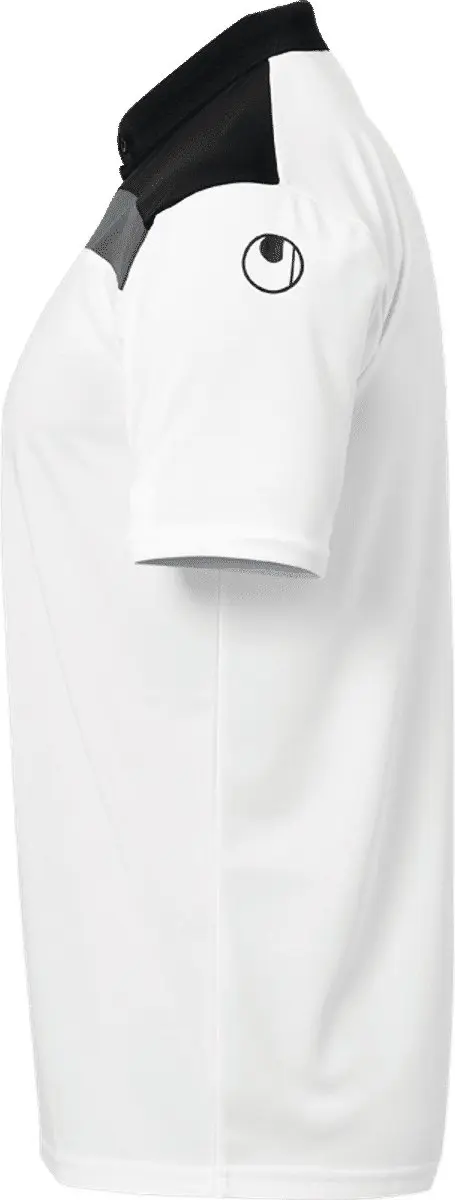 Uhlsport Offense 23 Polo Heren - S - Wit/Zwart/Antraciet