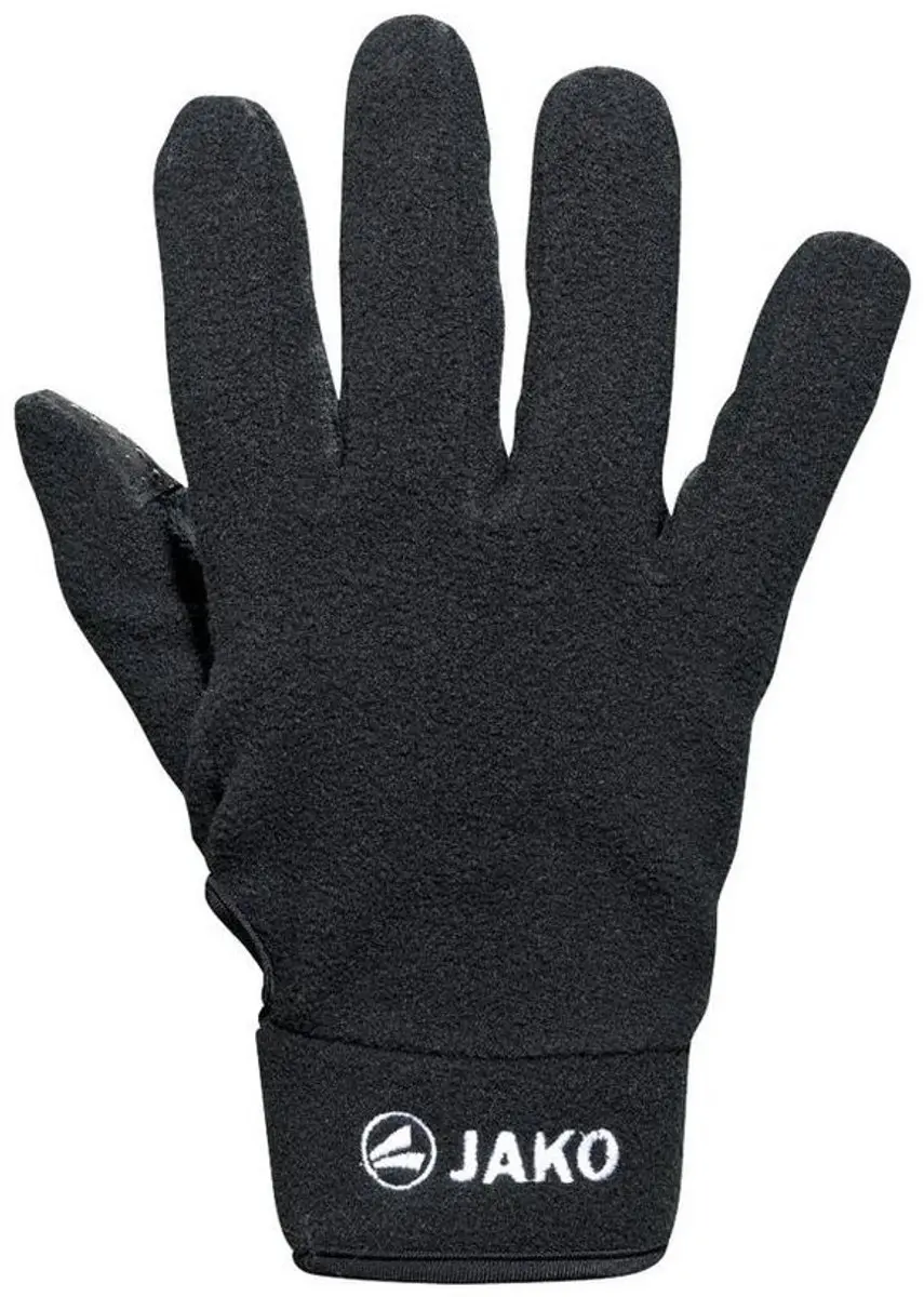 Jako Fleece Spelershandschoenen Kinderen - Maat 4 - Zwart