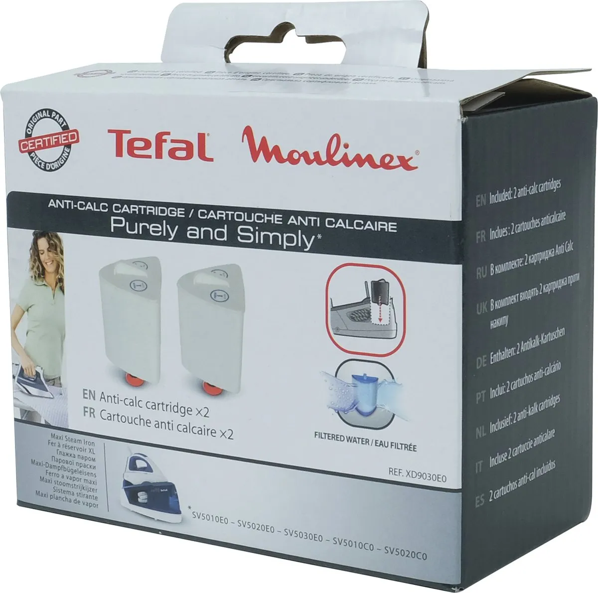 Tefal SEB XD9030E0 Cartridges - Blauw - 2 Stuks