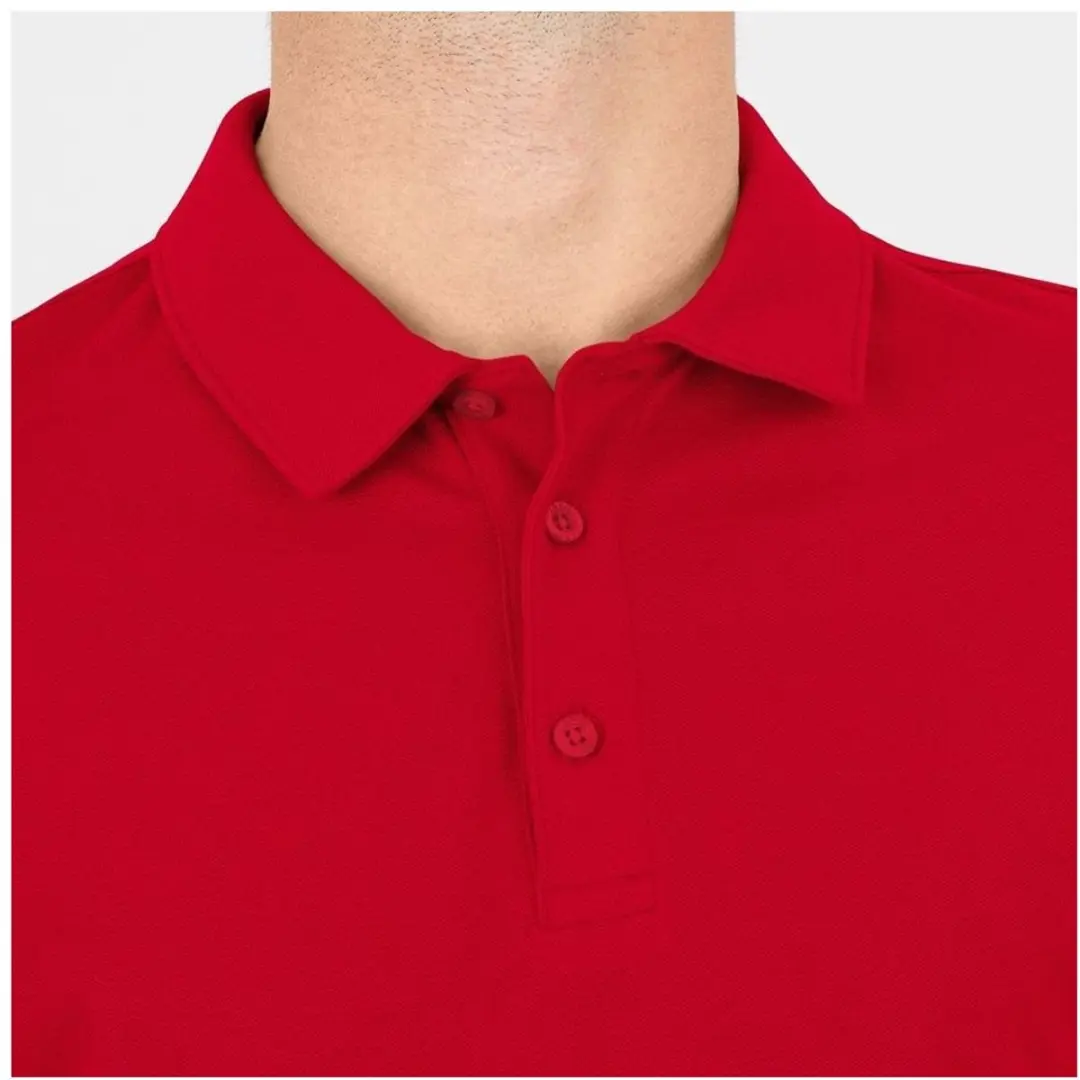 Jako Organic Polo Stretch Heren - Rood XL