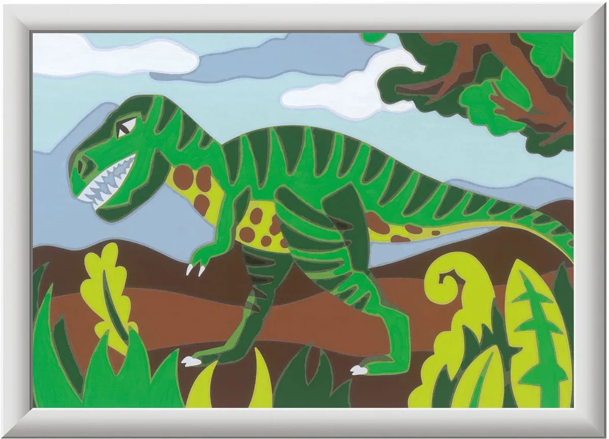 Ravensburger CreArt Roaming Dinosaur Schilderen op nummer - Multicolor