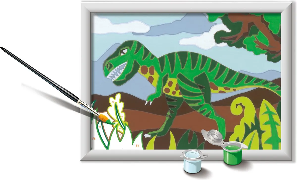 Ravensburger CreArt Roaming Dinosaur Schilderen op nummer - Multicolor