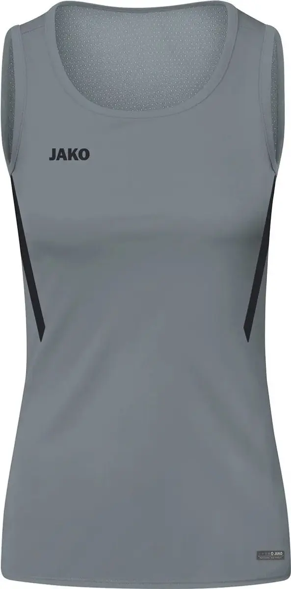 Jako Challenge Tanktop Kinderen 152 - Steengrijs/Zwart