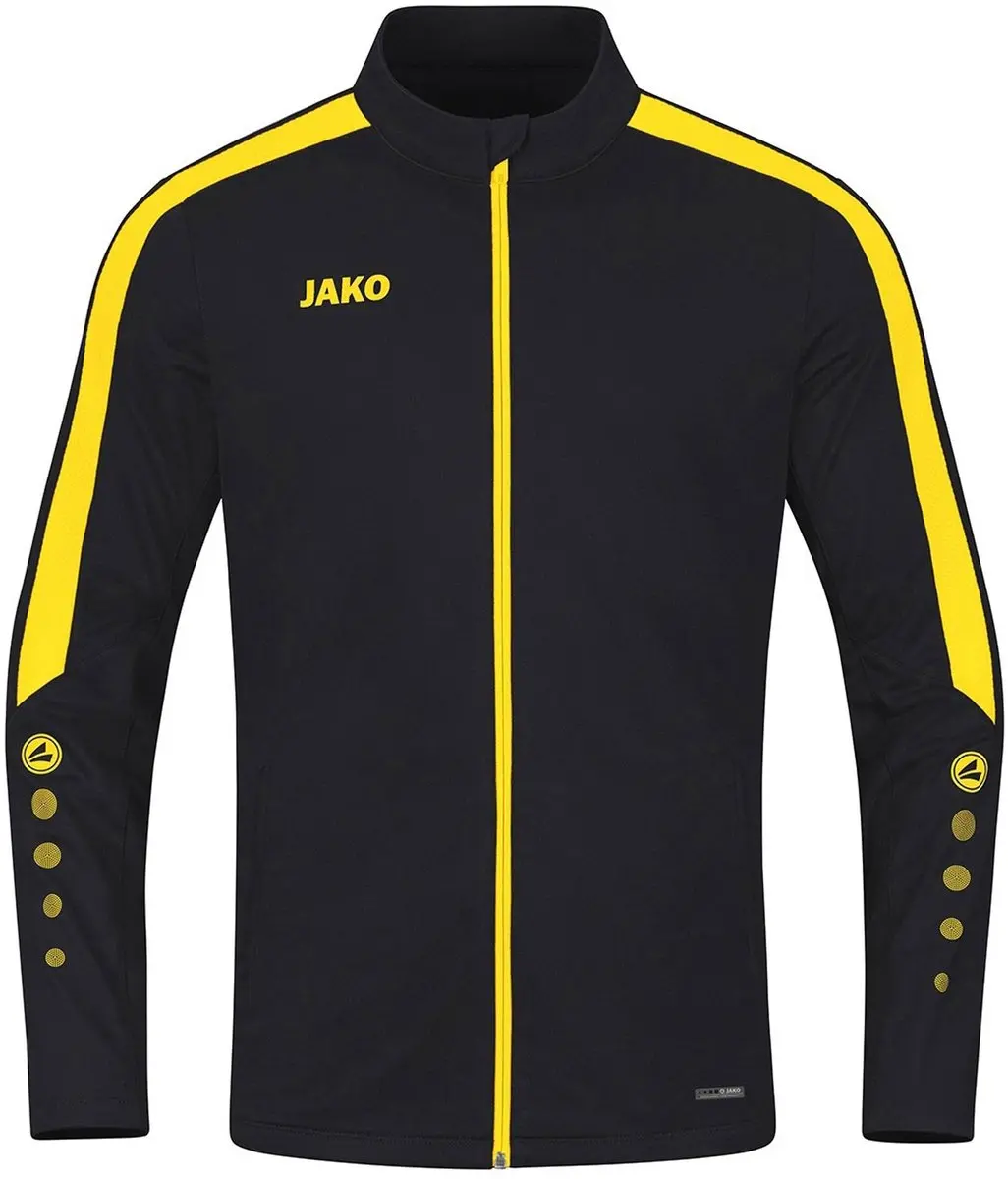 JAKO Power Trainingsjack Heren M - Zwart/Geel