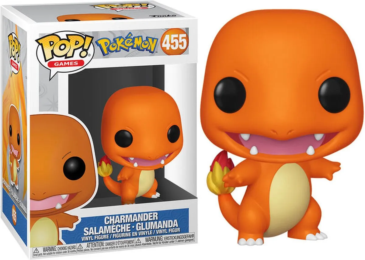 Funko Pop Pokémon Charmander #455 - 9,5 cm