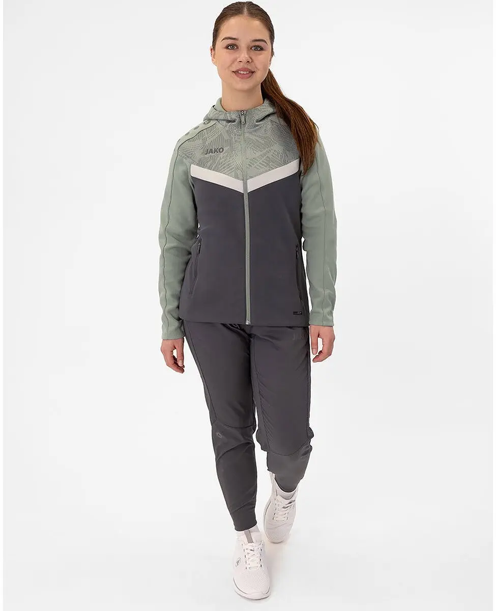 Jako Iconic Jas Dames 36 - Zachtgrijs/Mintgroen