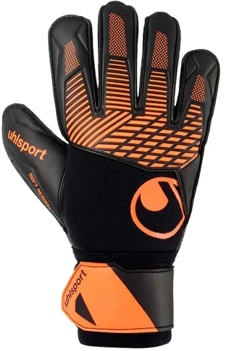 Uhlsport Fangmaschine Soft Resist+ Keepershandschoenen 6 - Oranje/Zwart - afbeelding 5 van 5