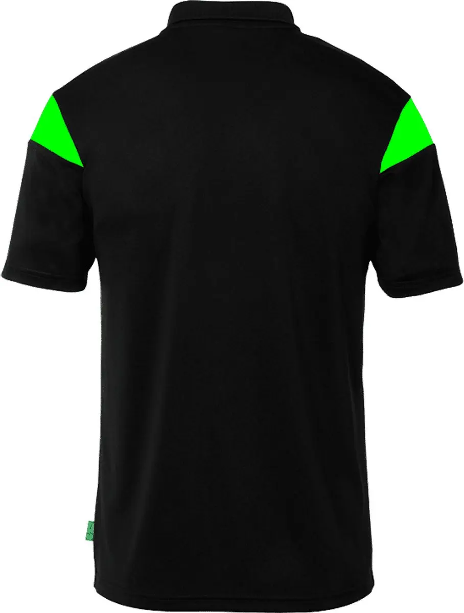 Uhlsport Squad 27 Polo Kinderen 164 - Zwart/Fluo Groen