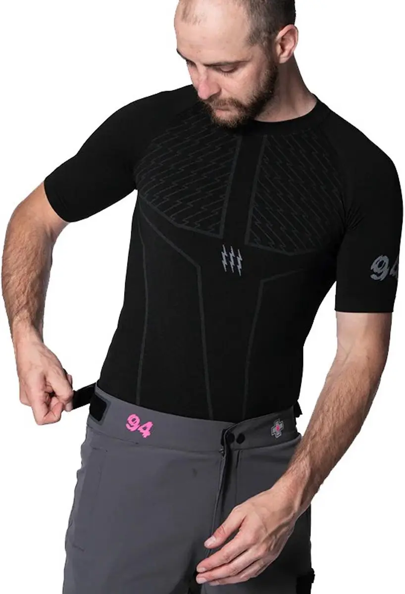 Muc Off Riders Korte Mouwen Basislaag Zwart XS-S Man