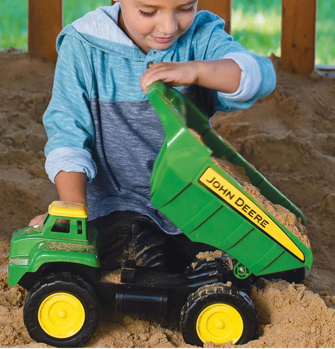 Tomy Big Scoop Kiepwagen John Deere - Groen - afbeelding 6 van 6