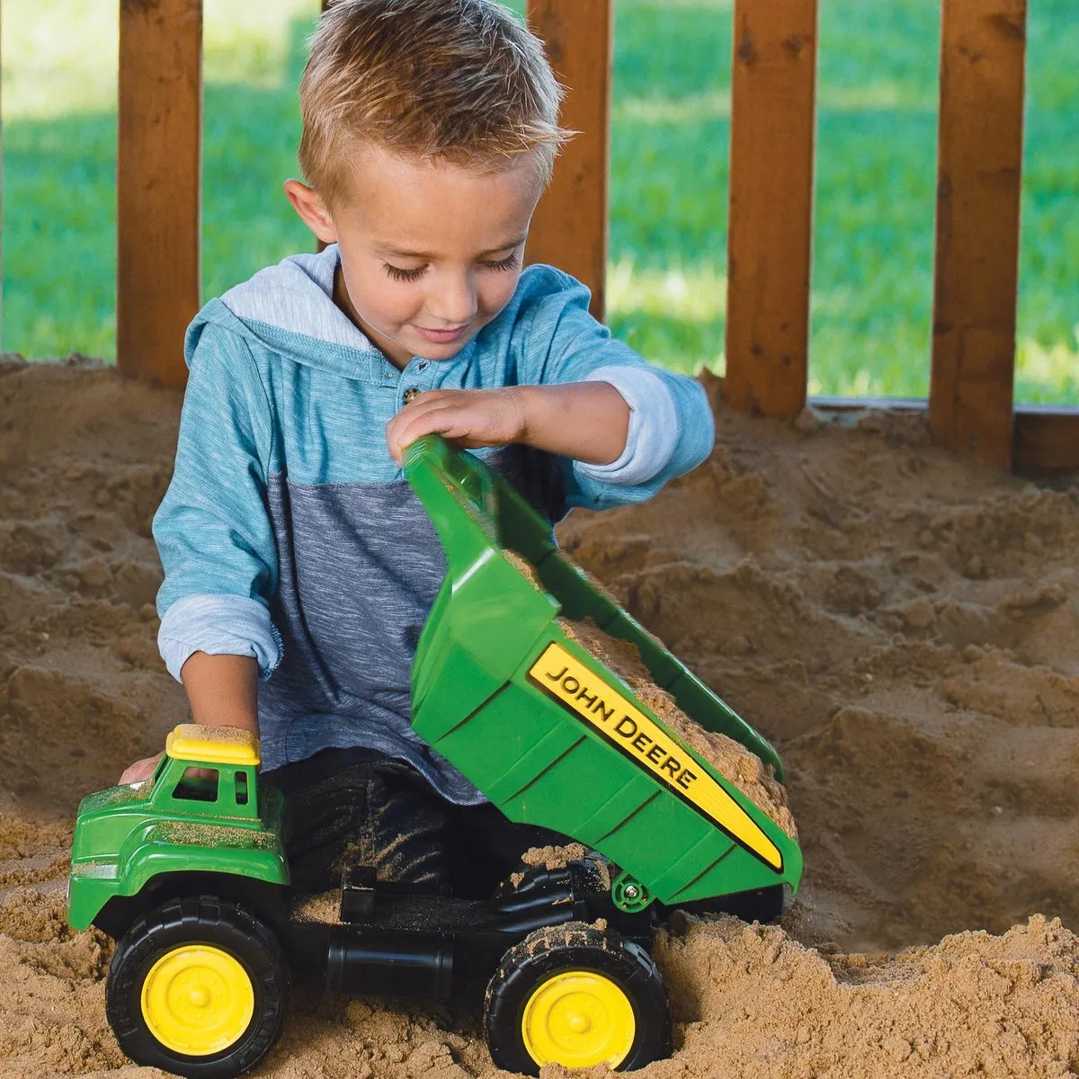 Tomy Big Scoop Kiepwagen John Deere - Groen