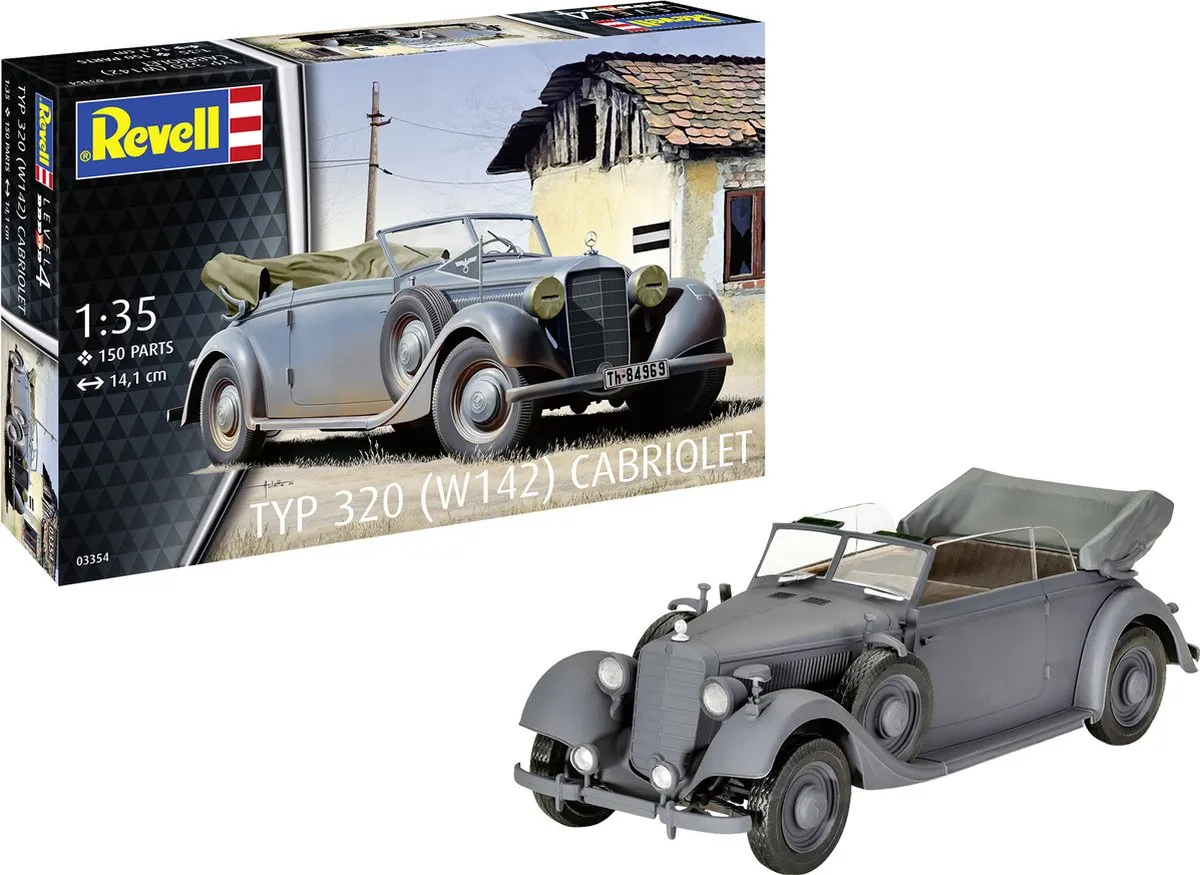 Revell 03354 Mercedes-Benz Typ 320 W142 Cabriolet Modelbouwpakket 1:35