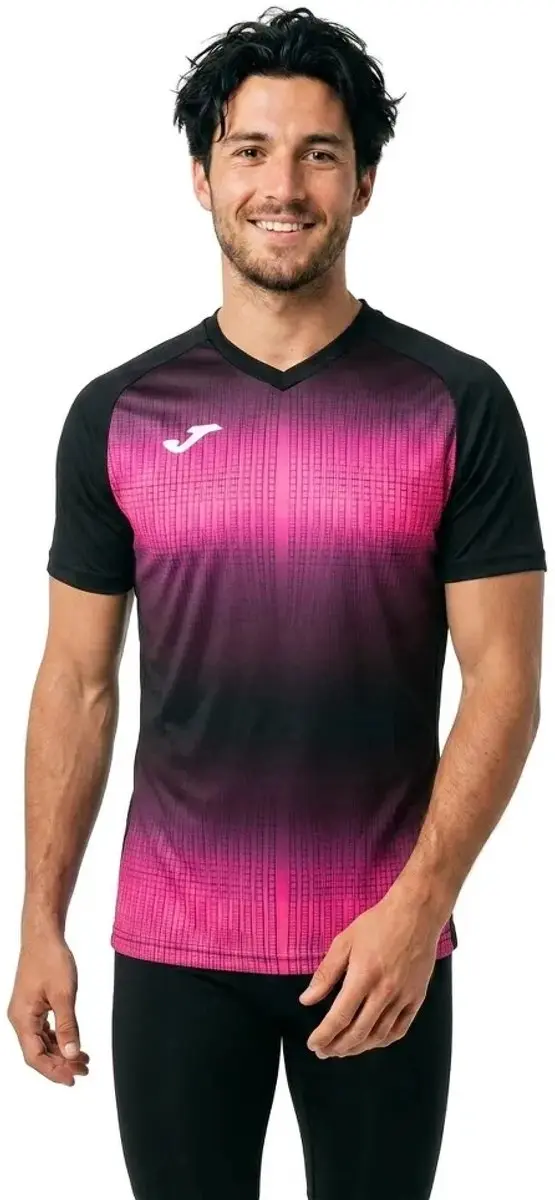 Joma Tiger V T-shirt M - Zwart/Roze