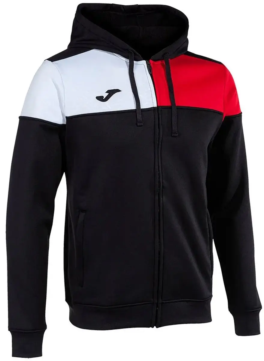 Joma Crew V Sweatshirt 4-5 jaar - Zwart/Rood/Wit