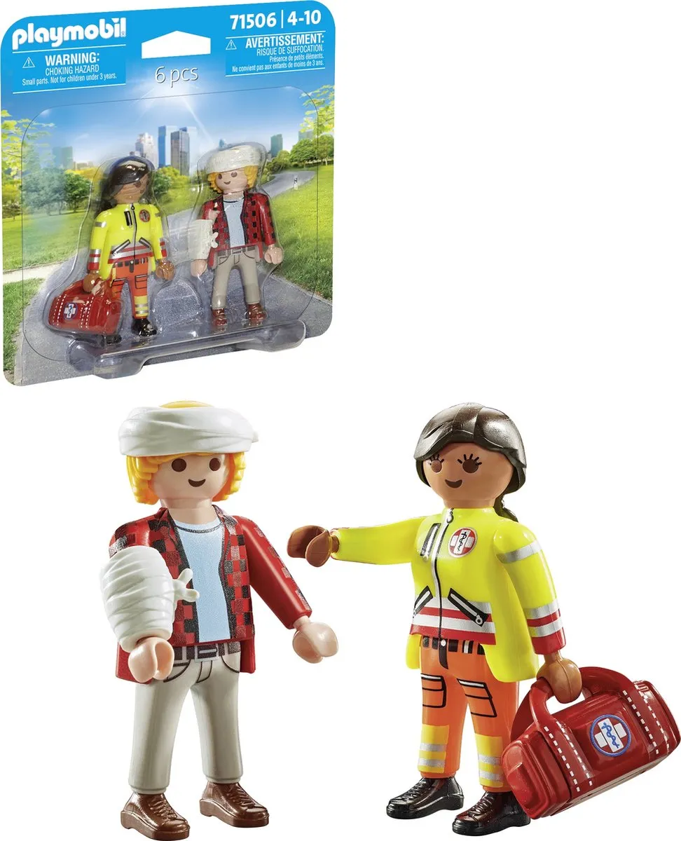 Playmobil Paramedicus DuoPack 71506 - Blauw - afbeelding 6 van 6