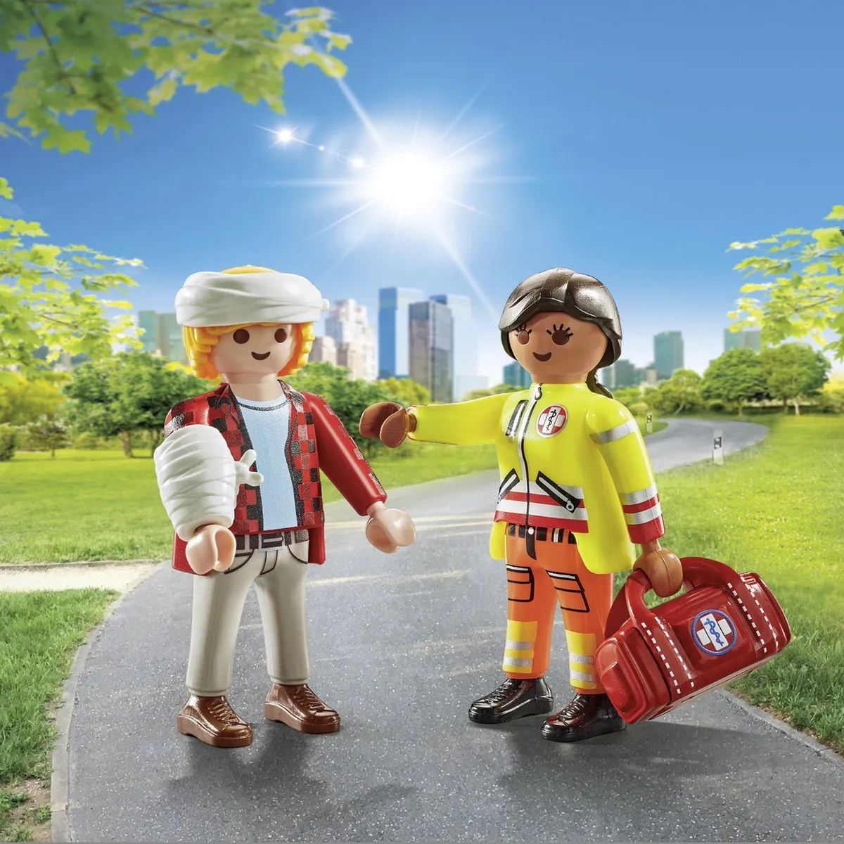 Playmobil Paramedicus DuoPack 71506 - Blauw