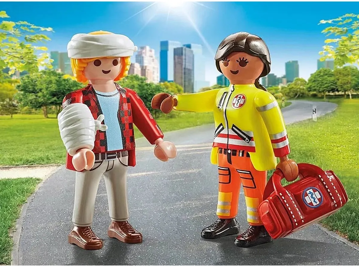 Playmobil Paramedicus DuoPack 71506 - Blauw