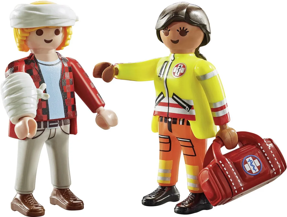 Playmobil Paramedicus DuoPack 71506 - Blauw