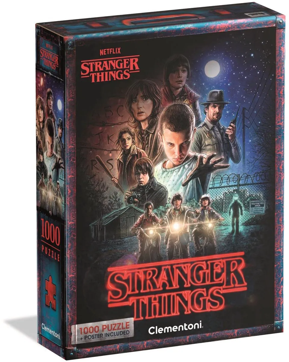 Clementoni Stranger Things Seizoen 1 Puzzel 1000 Stuks - Multikleur - afbeelding 5 van 6