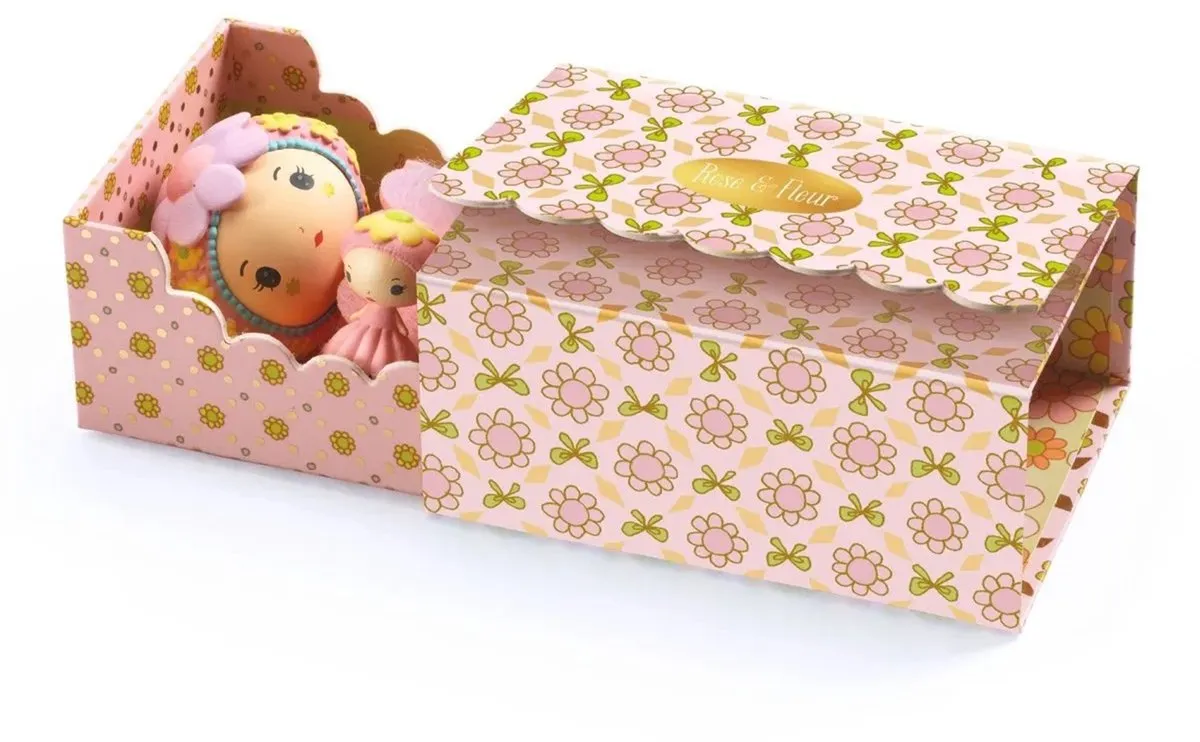Djeco Tinyly Rose Tinyroom Miniatuur Slaapkamer - Meerkleurig