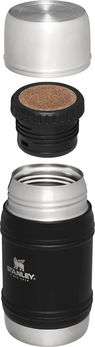 Stanley Artisan Thermal Food Jar 0,5L - Matte Black Pebble - afbeelding 2 van 6