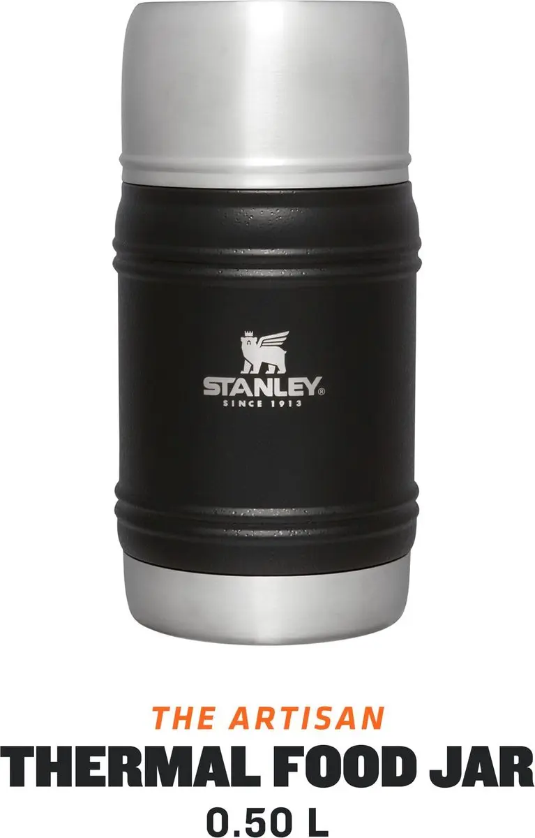 Stanley Artisan Thermal Food Jar 0,5L - Matte Black Pebble - afbeelding 3 van 6