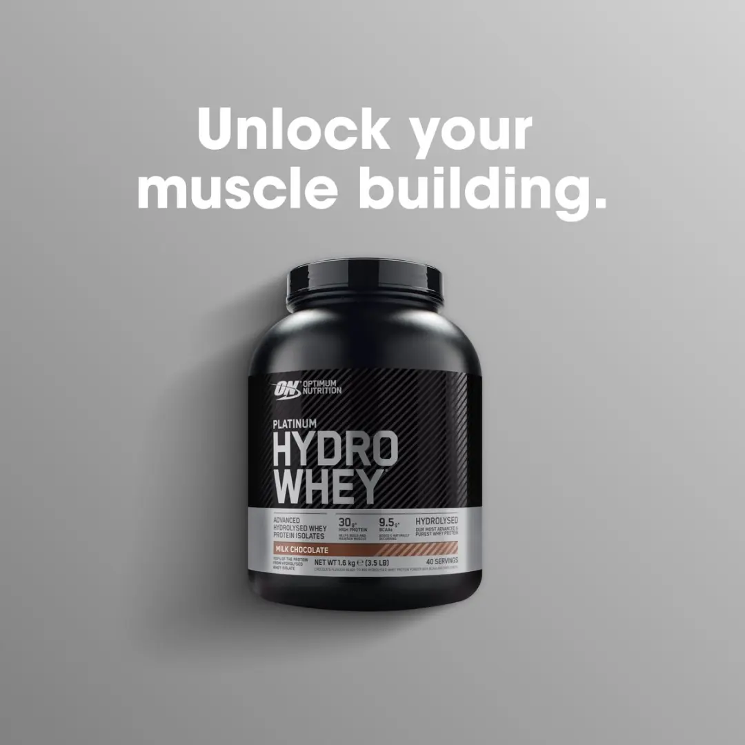 Optimum Nutrition Platinum Hydrowhey Milk Chocolate Eiwitpoeder 1600g - afbeelding 6 van 6
