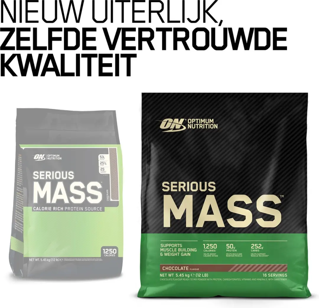 Optimum Nutrition Serious Mass Mass Gainer 5455g - 32 Scoops - Chocolade