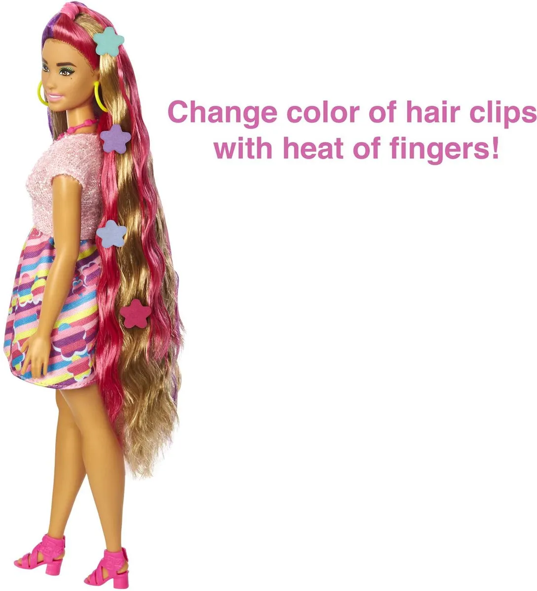 Barbie Totally Hair Pop HCM89 - Paars/roze