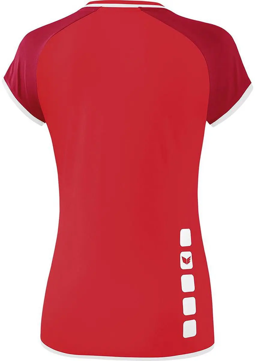 Erima Zenari 3.0 Volleybalshirt Dames - 32 - Wit/Robijnrood/Rood