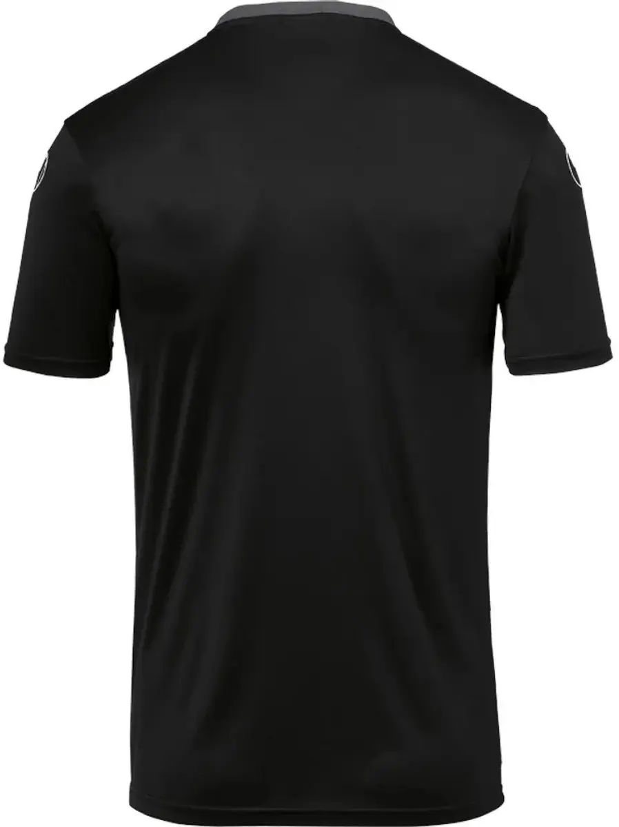 Uhlsport Offense 23 T-shirt Heren - S - Zwart/Antraciet/Wit