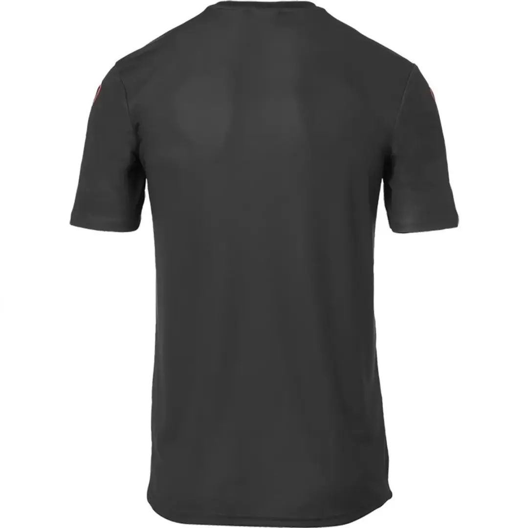 Uhlsport Stripe 2.0 Shirt Korte Mouw Heren - L - Zwart/Rood