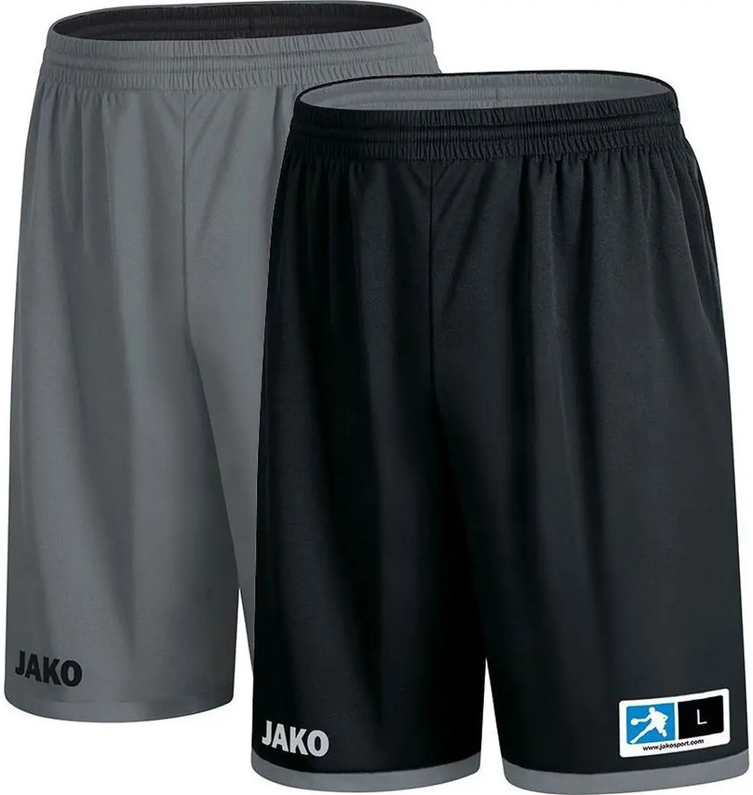 JAKO Change 2.0 Reversible Short Heren - Steengrijs/Zwart L