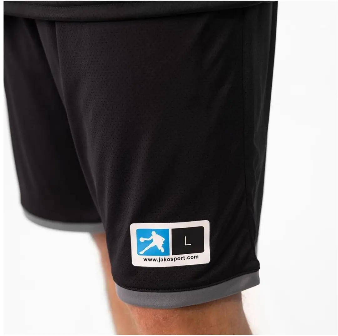 JAKO Change 2.0 Reversible Short Heren - Steengrijs/Zwart L