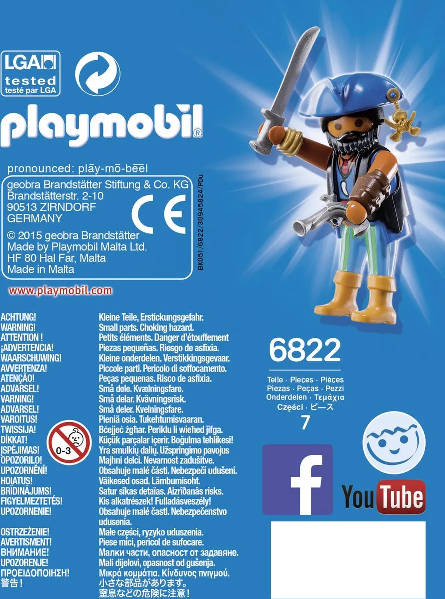 Playmobil Exotische Piraat 6822 - Multicolor - afbeelding 3 van 4
