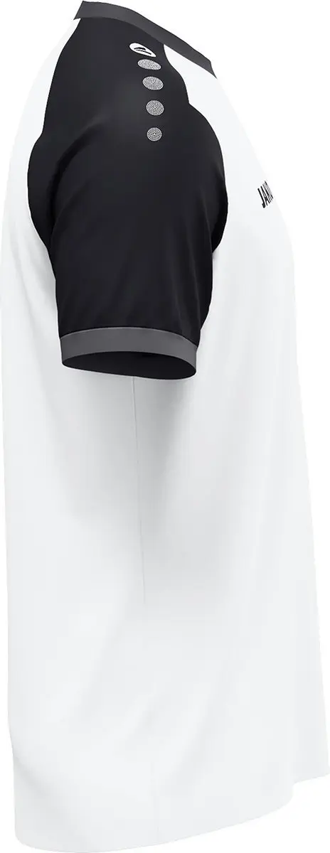 Jako Dynamic Shirt Korte Mouw Kinderen 140 - Wit/Zwart/Antraciet