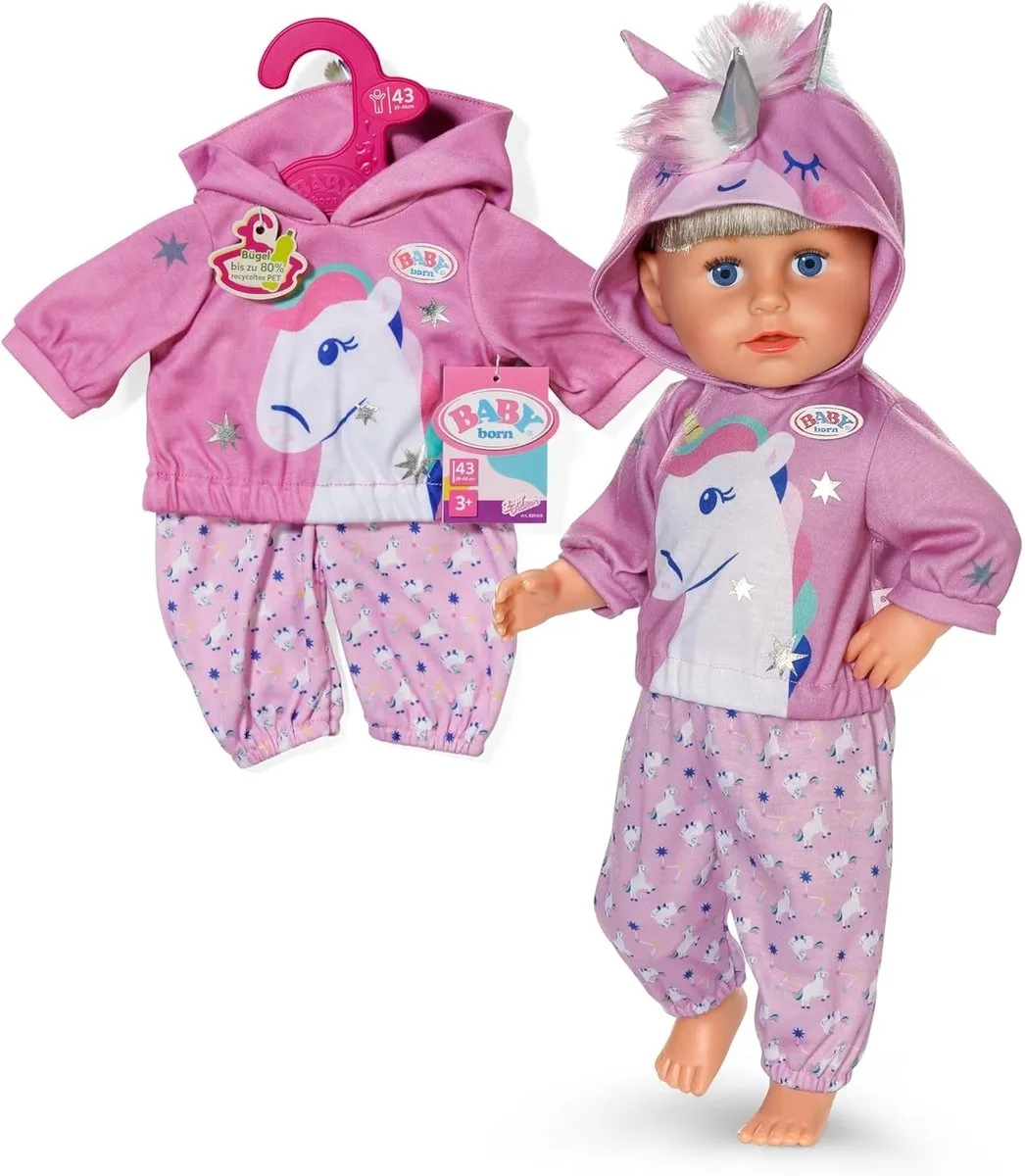 Baby Born Unicorn Outfit 43cm - Rose